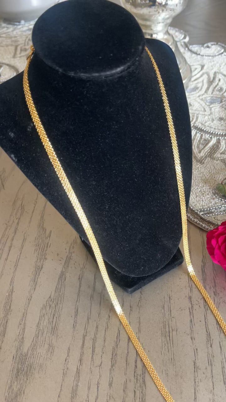 Ramallah pleated gold multi wear necklace (zarad)
