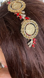 Five coins Red headband