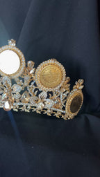 Suba luxurious Gold/Honey Coins Crown