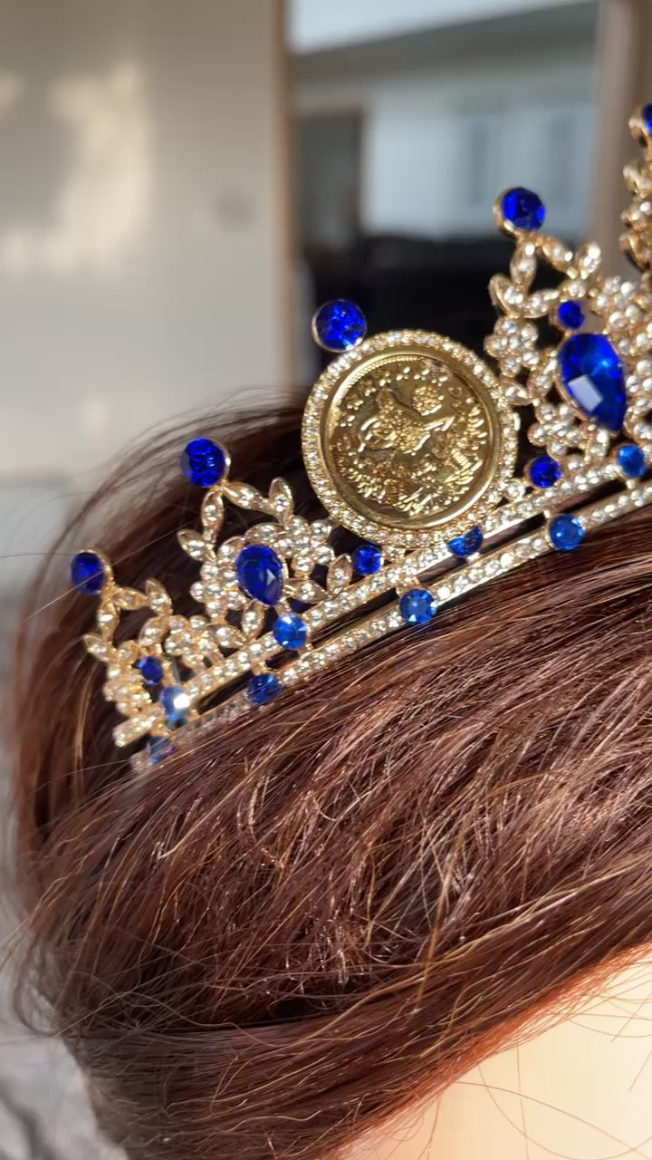 Al-Tira Blue and gold crown