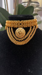 Nablus Gold Pleated Choker