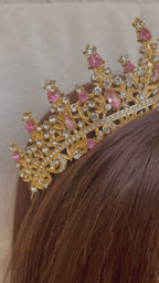 Yabrud Pink and Gold tone crown