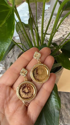 Khan al-Duwayr coin earrings