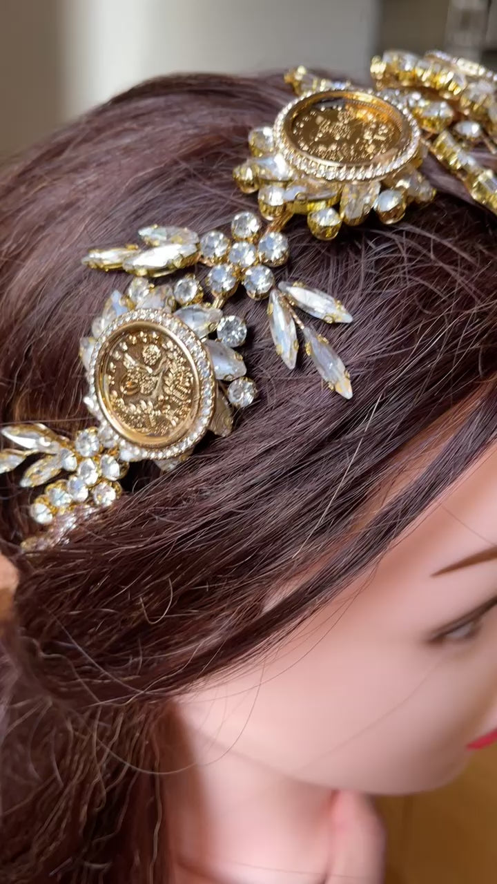 Dayr-Al Sudan five coins headpiece