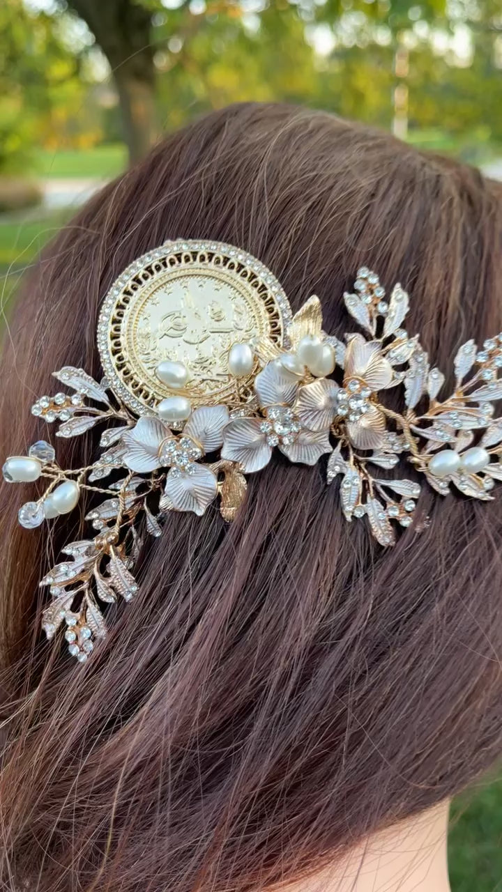 Jabalia Crystals flowers and Makamas head piece