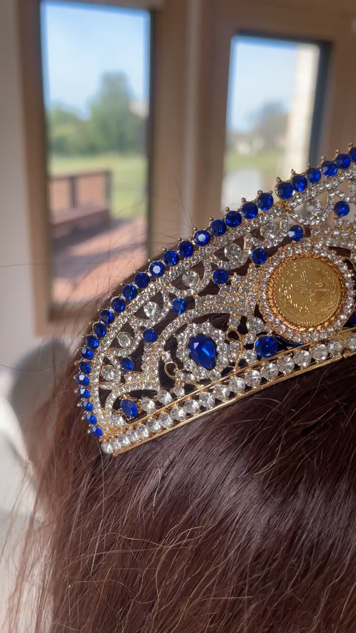 Telfit Blue and Gold crown