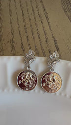 Al-Ruweis silver coin earrings