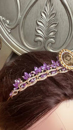 Dayr Tarif II Purple and Gold crown.