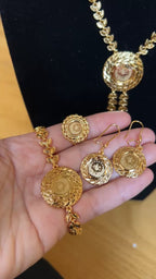 Tubas II 21k Pleated Gold 4Pcs set