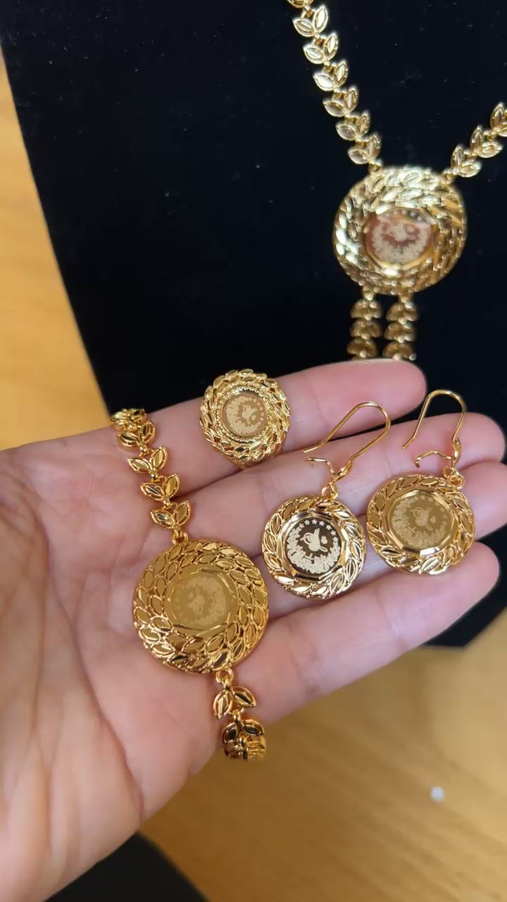 Tubas II 21k Pleated Gold 4Pcs set