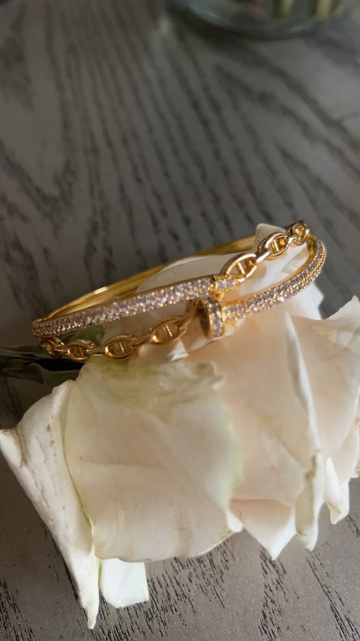 Qibya Gold Bracelet plated