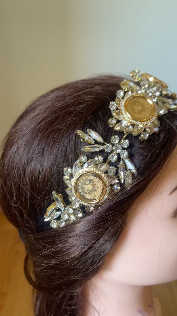 Gaza five coins headpiece