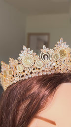 Saris Gold zicron coins crown