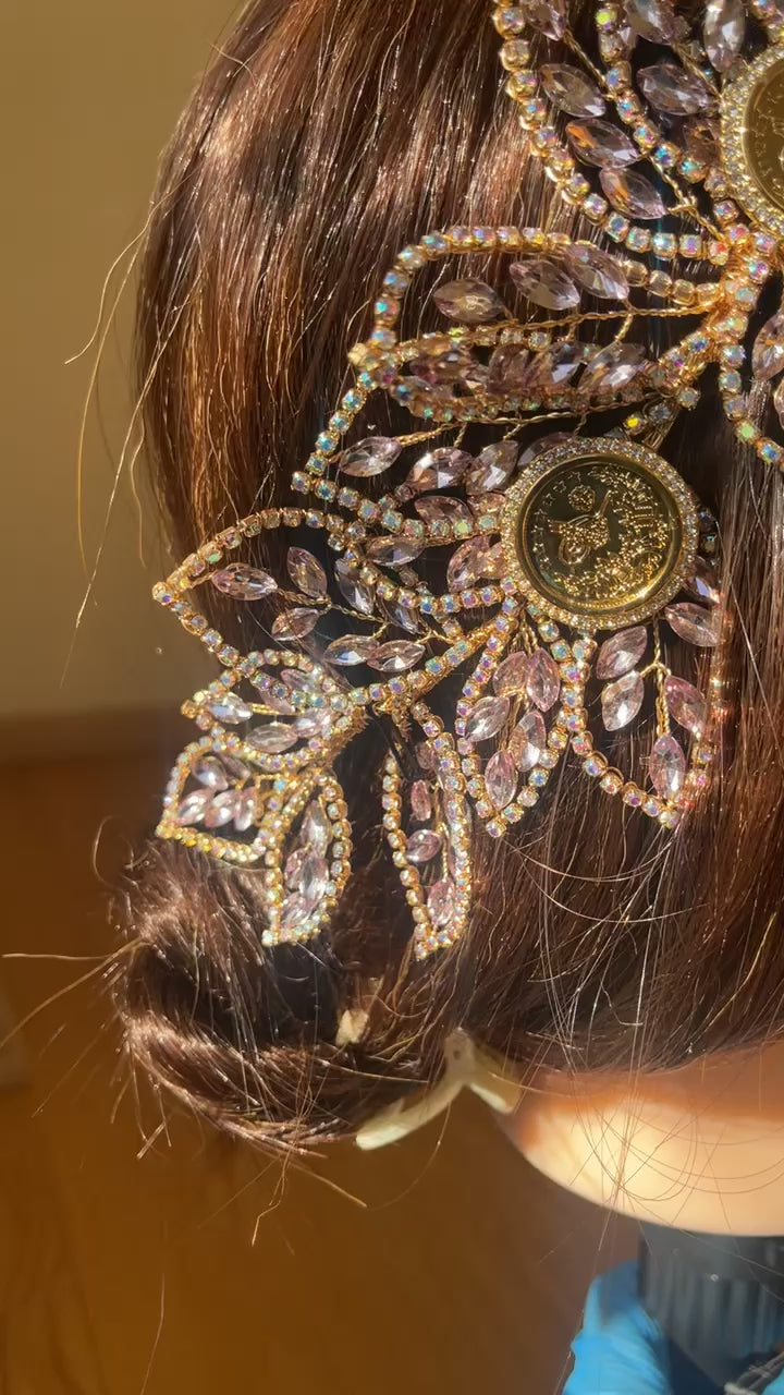 Ramallah Light purple coins headband