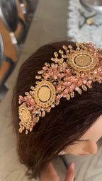 Sajur five Rose Gold / Gold headpiece