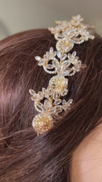 Majdal Shams Zircon and coins headpiece
