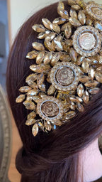 Qalunya II Gold four coins headpiece comb